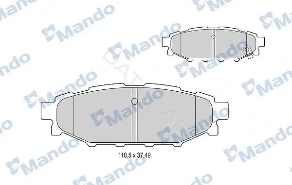 Тормозные колодки MANDO MBF015825