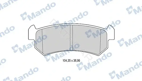 Тормозные колодки MANDO MBF015929