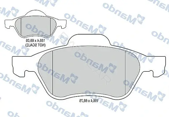Тормозные колодки MANDO MBF016022