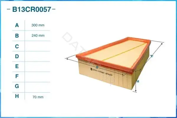 Воздушный фильтр CWORKS B13CR0057