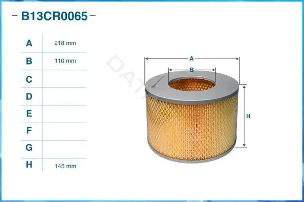 Воздушный фильтр CWORKS B13CR0065