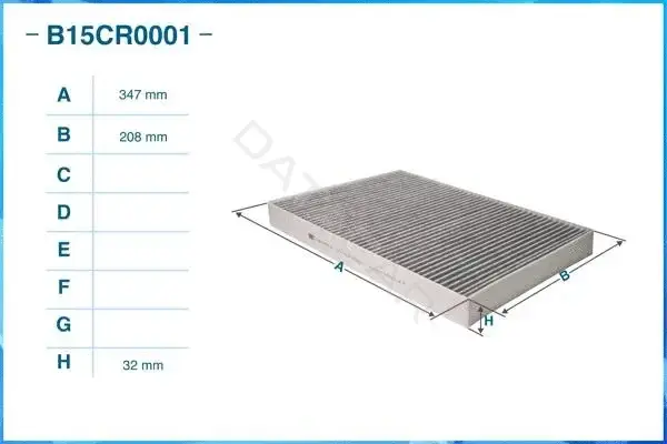 Фильтр салонный CWORKS B15CR0001