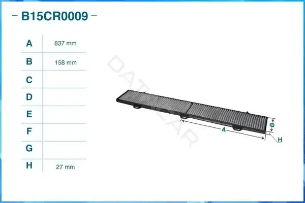 Фильтр салонный CWORKS B15CR0009