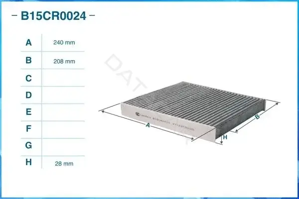 Фильтр салонный CWORKS B15CR0024