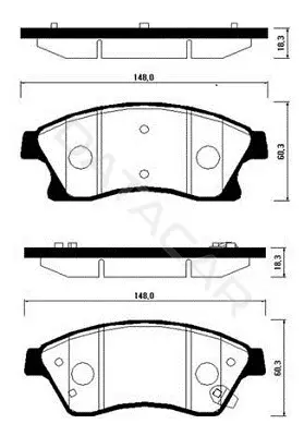 Тормозные колодки HSB GOLD HP2021