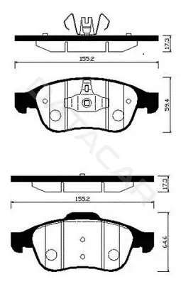 Тормозные колодки HSB GOLD HP3009