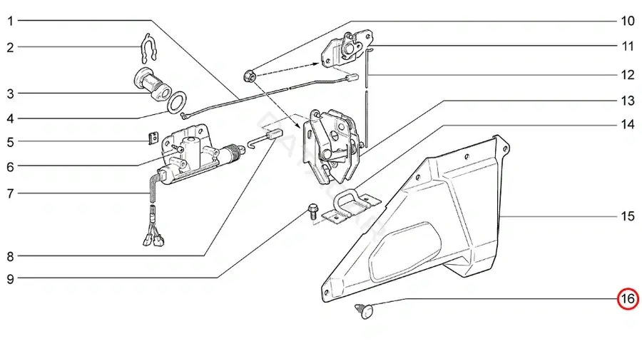 Клипсы, фиксаторы, зажимы LADA 21080630201500