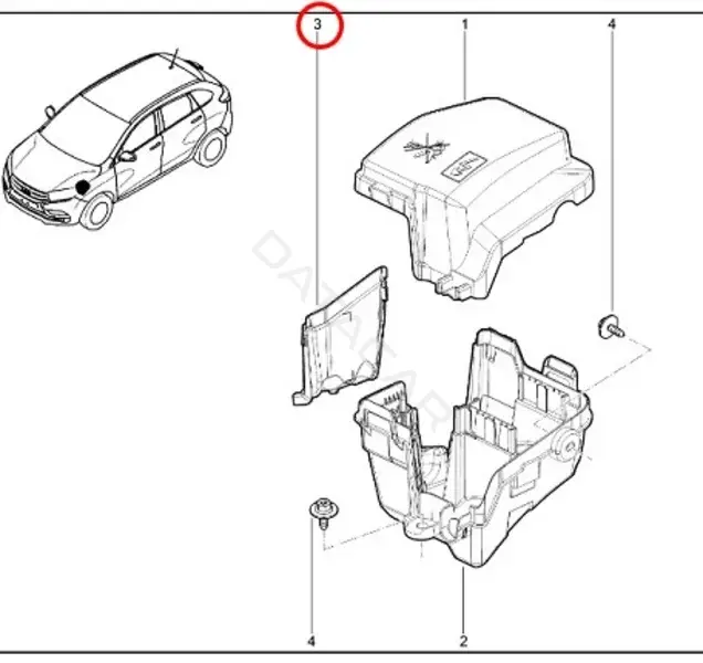 Блок предохранителей LADA 243505662R