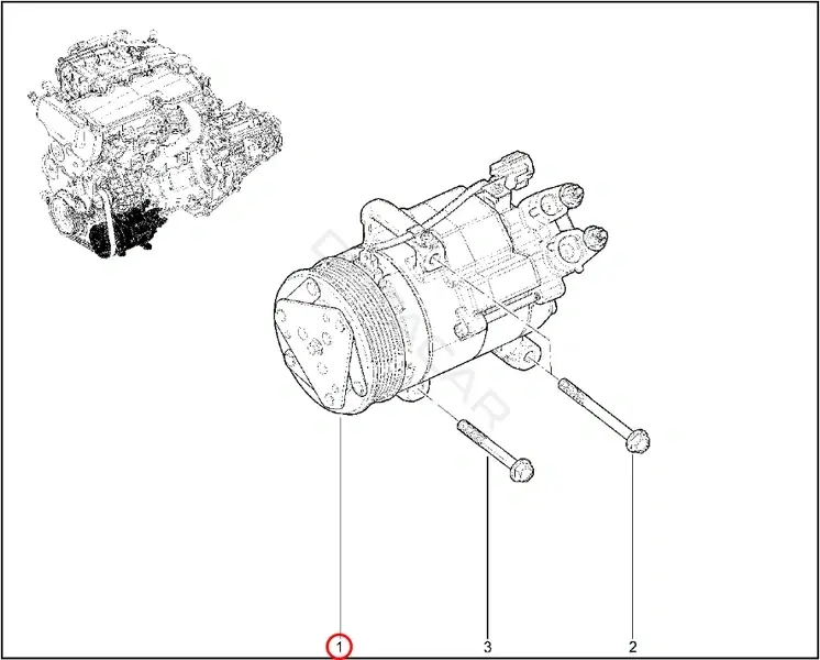 Компрессор кондиционера LADA 21910811101220