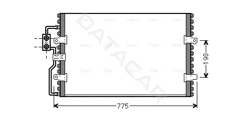 Радиатор кондиционера AVA CN5093