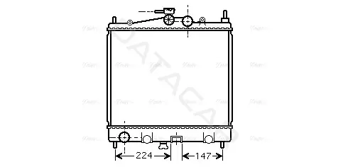 Радиатор охлаждения AVA DN2210