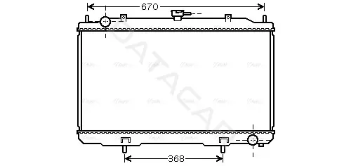 Радиатор охлаждения AVA DN2324
