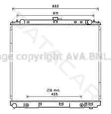 Радиатор охлаждения AVA DN2399