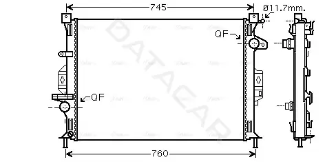 Радиатор охлаждения AVA FDA2422