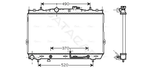 Радиатор охлаждения AVA HY2105