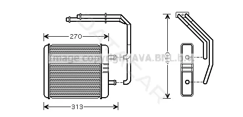 Радиатор печки AVA IV6052