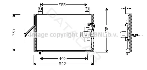 Радиатор кондиционера AVA KA5004