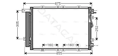 Радиатор кондиционера AVA KA5091D
