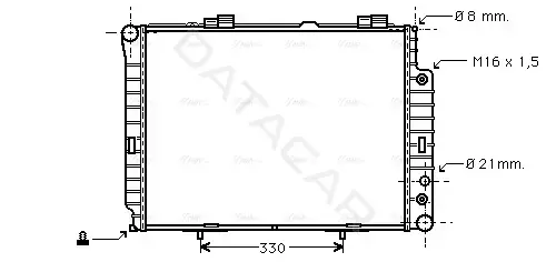 Радиатор охлаждения AVA MSA2214