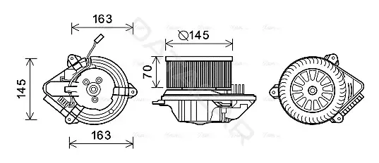 Моторчик печки AVA PE8510