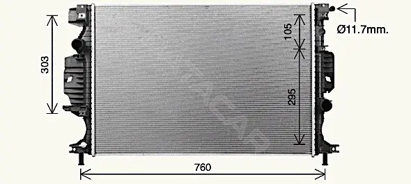 Радиатор охлаждения AVA FD2689