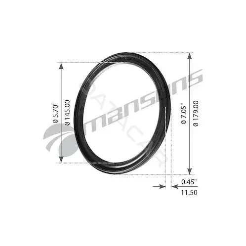 Сальник коленвала MANSONS 600.105