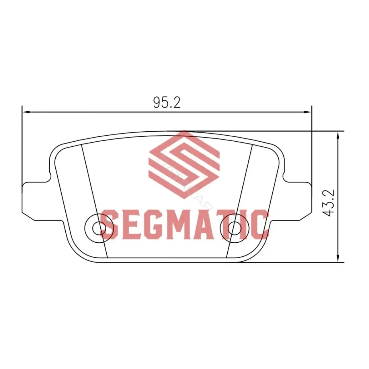 Тормозные колодки SEGMATIC SGBP2606