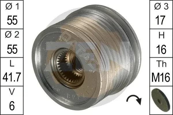 Шкив генератора ERA ZN5467