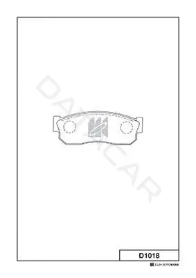 Тормозные колодки MK Kashiyama D1018