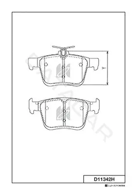 Тормозные колодки MK Kashiyama D11342H