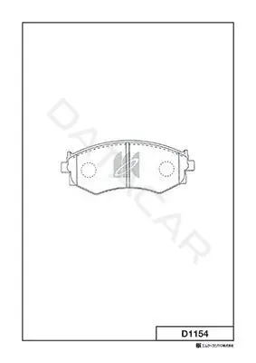 Тормозные колодки MK Kashiyama D1154