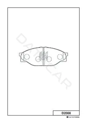 Тормозные колодки MK Kashiyama D2086