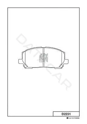 Тормозные колодки MK Kashiyama D2231