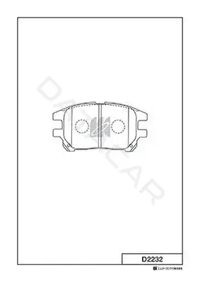 Тормозные колодки MK Kashiyama D2232