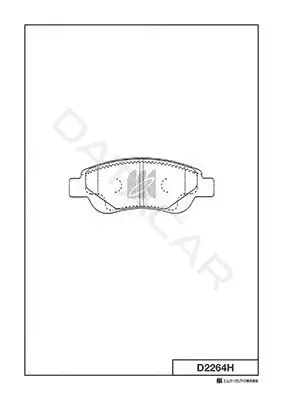 Тормозные колодки MK Kashiyama D2264H