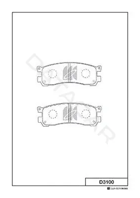 Тормозные колодки MK Kashiyama D3100