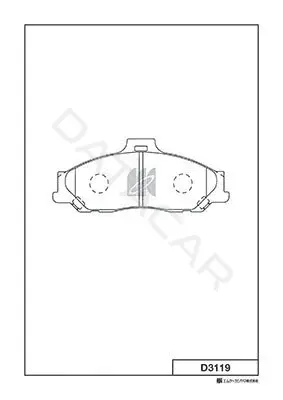 Тормозные колодки MK Kashiyama D3119