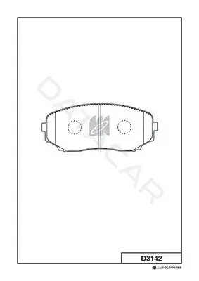 Тормозные колодки MK Kashiyama D3142