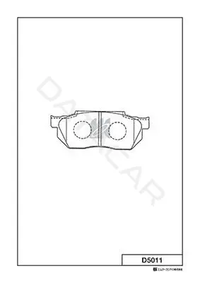 Тормозные колодки MK Kashiyama D5011