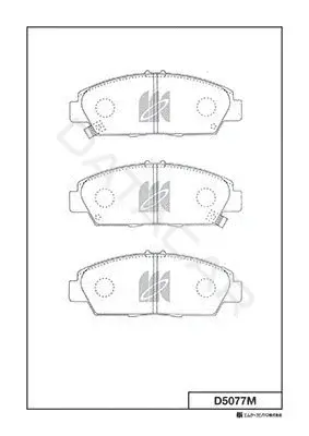Тормозные колодки MK Kashiyama D5077M