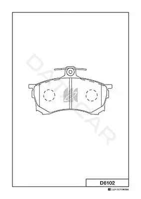 Тормозные колодки MK Kashiyama D6102