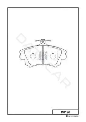 Тормозные колодки MK Kashiyama D6126