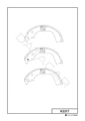 Барабанные колодки MK Kashiyama K2317