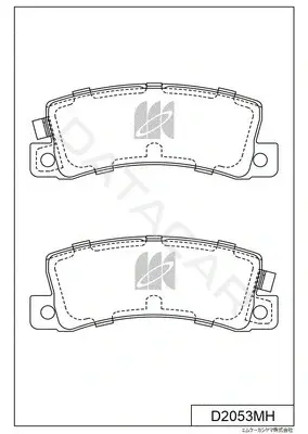 Тормозные колодки MK Kashiyama D2053MH