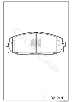 Тормозные колодки MK Kashiyama D2104H