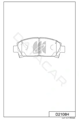 Тормозные колодки MK Kashiyama D2108H