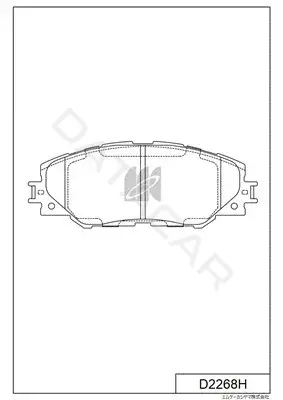 Тормозные колодки MK Kashiyama D2268H