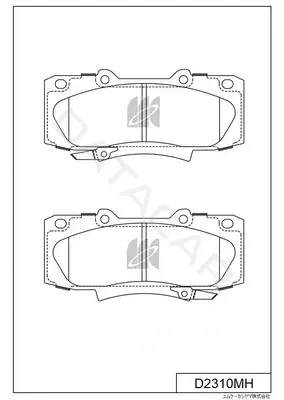 Тормозные колодки MK Kashiyama D2310MH