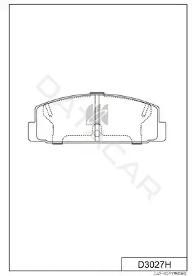 Тормозные колодки MK Kashiyama D3027H