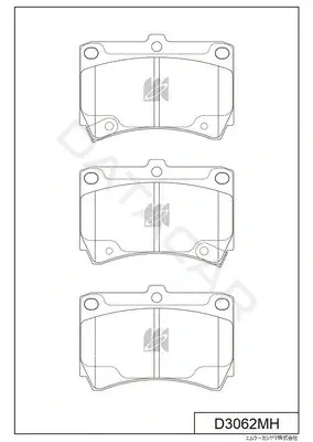 Тормозные колодки MK Kashiyama D3062MH